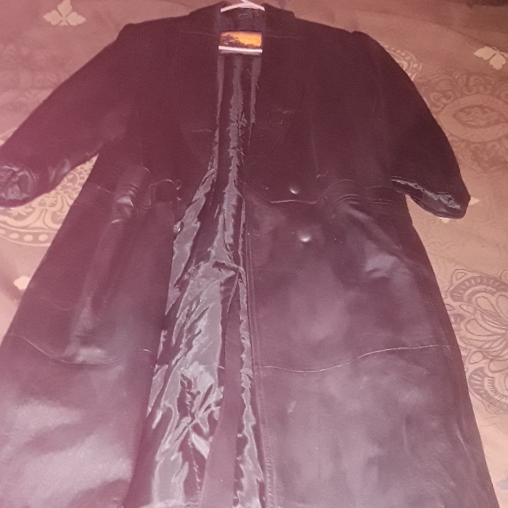 Black trench coat